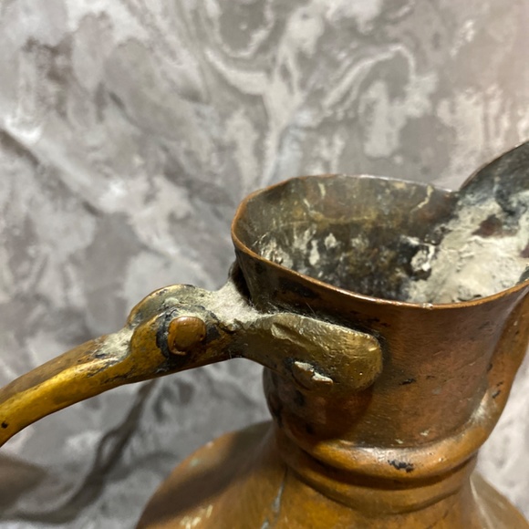 Vintage Copper & Brass Pitcher - Picture 5 of 8